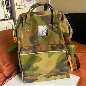 Camo Print Backpack